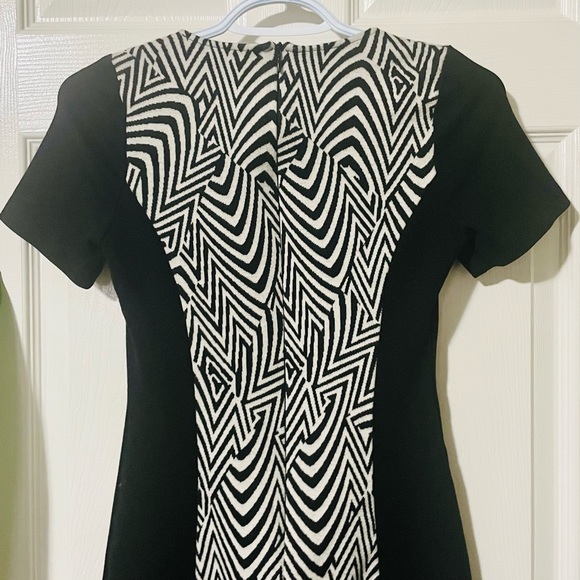 La Fée Maraboutée Black Dress with Black and White Print in the Middle. Size 1 - Picture 7 of 11